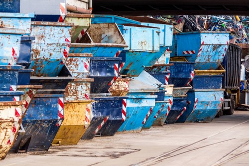 Residents disposing of waste in Penge